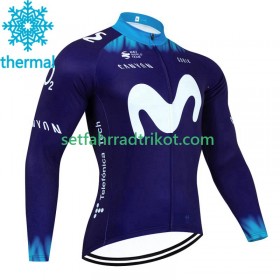 Movistar Radtrikot Winter Thermal Fleece 2023